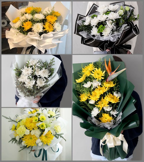 广东揭阳市普宁市军埠镇山家村白事花束代送